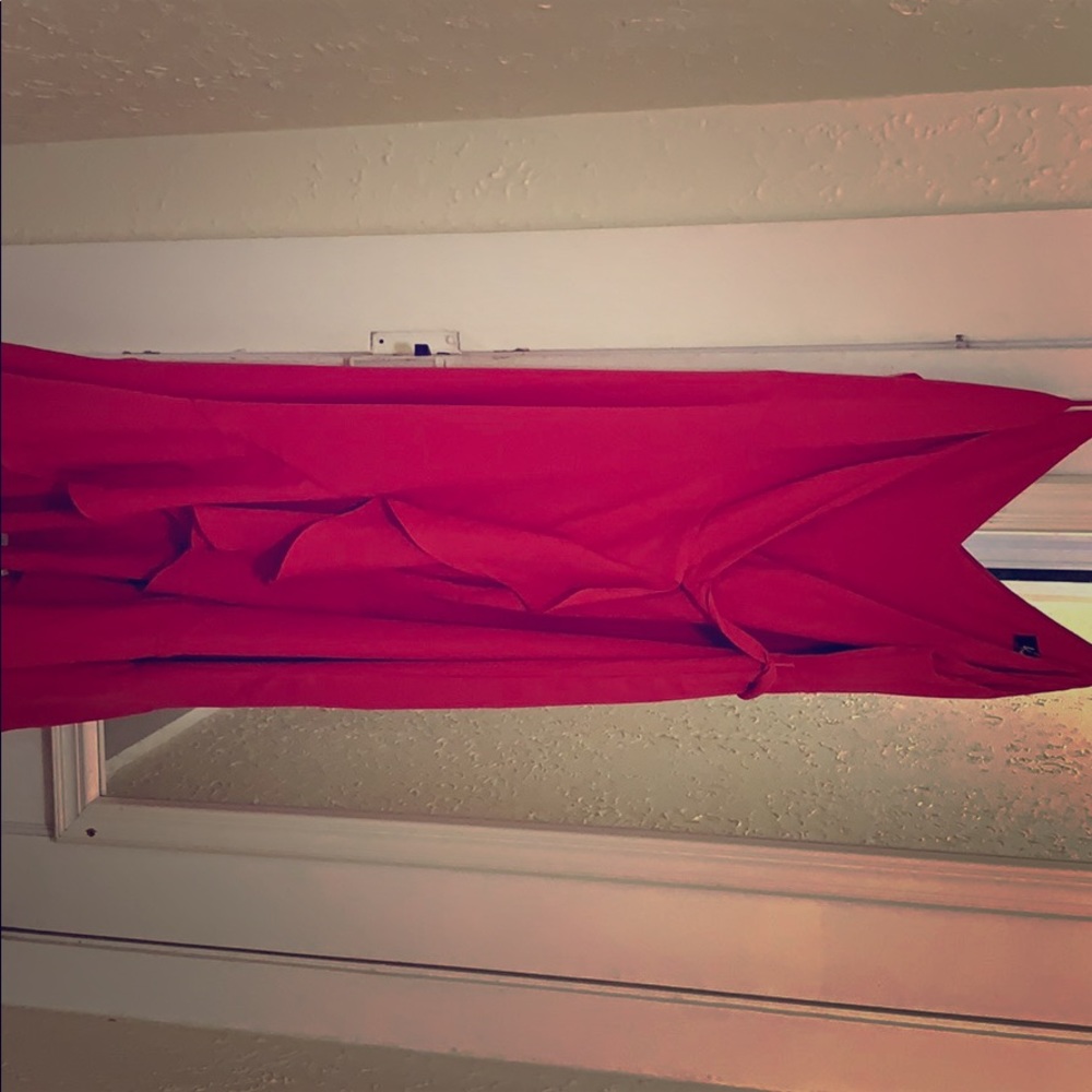 Berry pink wrap dress